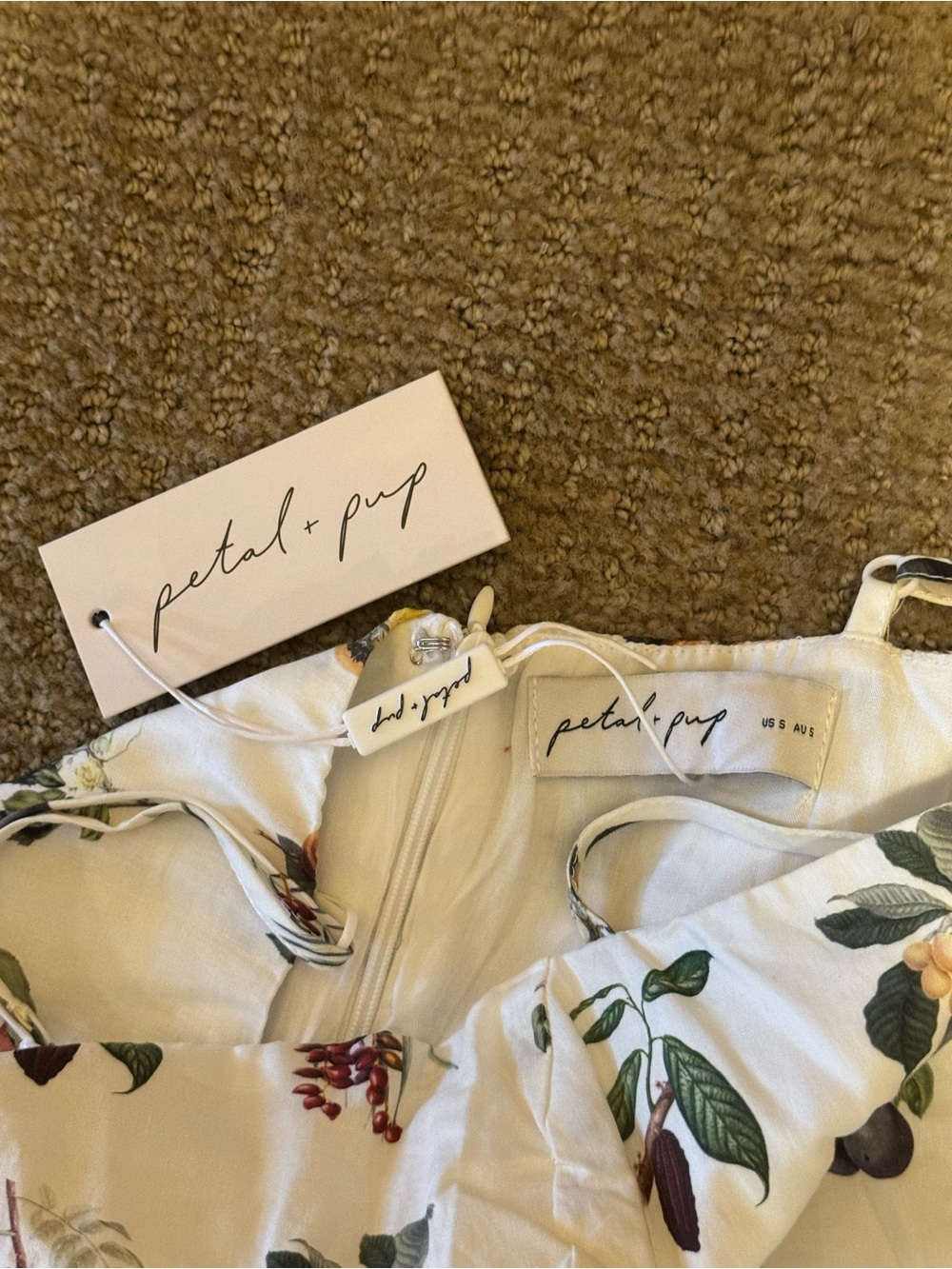 NWT Petal & Pup Botanique Midi Dress - Floral - Picture 8 of 9